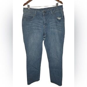 Faded‎ Glory Blue Straight Jeans Medium Wash Size 18